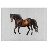 サウスウエストアニマルホースカウボーイ女性のカーボーイ カッティングボード (正面)