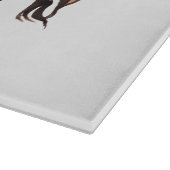 サウスウエストアニマルホースカウボーイ女性のカーボーイ カッティングボード (角)