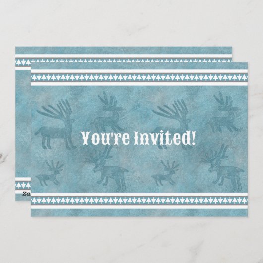 サウスウエストウィンターディアブルーフラット招待状 シーズンカード (正面/裏面)