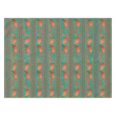 サウスウエストカワイジャベリーナファミリーカッパーティール（緑がかった色）スモール テーブルクロス (正面(横))