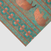 サウスウエストカワイジャベリーナファミリーカッパーティール（緑がかった色） 薄葉紙 (詳細)