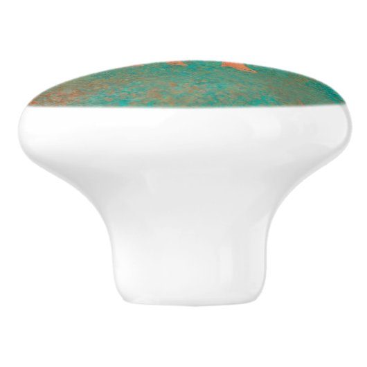 サウスウエストカワイジャベリーナベビー銅ティール（緑がかった色） セラミックノブ (側面)