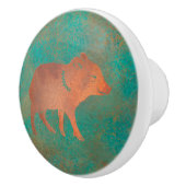 サウスウエストカワイジャベリーナベビー銅ティール(緑がかった色) セラミックノブ (右)