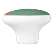 サウスウエストカワイジャベリーナママ銅ティール(緑がかった色) セラミックノブ (側面)