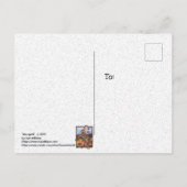 サウスウエストココペリブニペリお洒落ウサギ  ポストカード (裏面)