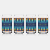 サウスウエストサンセットパインズサドルブランケットスタイルデザイン ガラス缶 (正面)