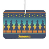 サウスウエストサンセットパインズデザイン パーソナライズされた カーエアーフレッシュナー (正面)