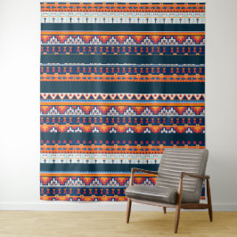 サウスウエストサンタフェ砂漠スタイルボホ先住民 タペストリー