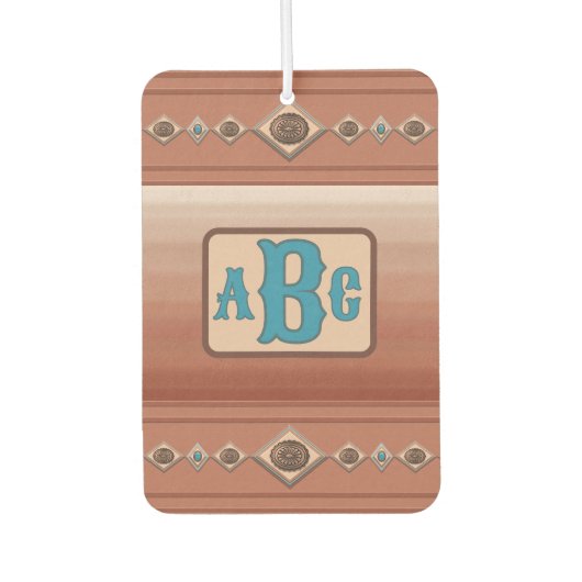 サウスウエストサンドストーンキャニオン&コンコスパーソナライズされたト カーエアーフレッシュナー (正面)