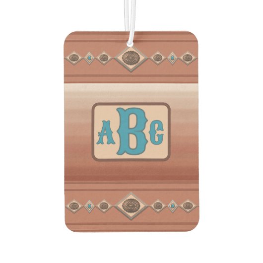 サウスウエストサンドストーンキャニオン&コンコスパーソナライズされたト カーエアーフレッシュナー (裏面)