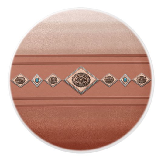 サウスウエストサンドストーンキャニオン セラミックノブ (正面)