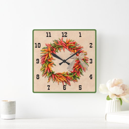 サウスウエストチリストラリースウェスタンスタイル番号 スクエア壁時計 (ホーム)