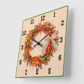 サウスウエストチリストラリースウェスタンスタイル番号 スクエア壁時計 (傾斜)