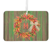 サウスウエストチリストラリースパーソナライズされたイニシャル カーエアーフレッシュナー (裏面)