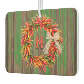 サウスウエストチリストラリースパーソナライズされたイニシャル カーエアーフレッシュナー (左)