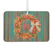 サウスウエストチリストラリースパーソナライズされたイニシャル カーエアーフレッシュナー (裏面)