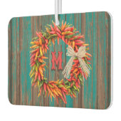 サウスウエストチリストラリースパーソナライズされたイニシャル カーエアーフレッシュナー (左)