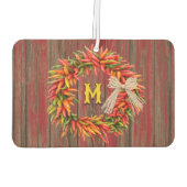 サウスウエストチリストラリースパーソナライズされたイニシャル カーエアーフレッシュナー (裏面)