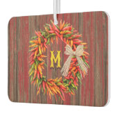 サウスウエストチリストラリースパーソナライズされたイニシャル カーエアーフレッシュナー (左)