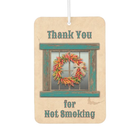 サウスウエストチリストラリースブルーウィンドウカスタム カーエアーフレッシュナー (正面)