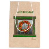 サウスウエストチリリースホリデークリスマス ミディアムペーパーバッグ (裏面)