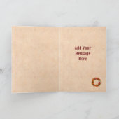 サウスウエストチリリース素朴レッドウィンドウホリデー カード (内部)