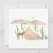 サウスウエストデザートアドベンチャーベビーシャワースクエア 招待状 (裏面)