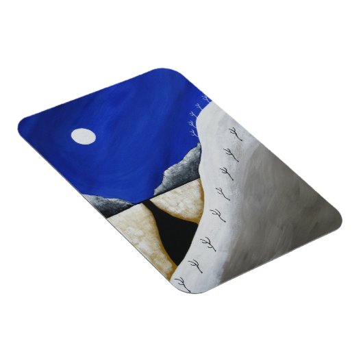 サウスウエストデザートウィンターアリゾナフォークアート マグネット (右側)