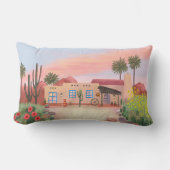 サウスウエストデザートカボスアドビハウスピーチ | ランバークッション (正面)