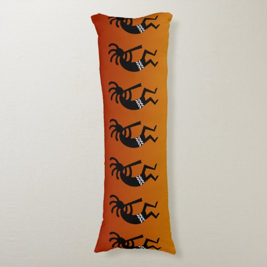 サウスウエストデザートサンセットココペリオレンジレッド ボディピロー (正面縦)