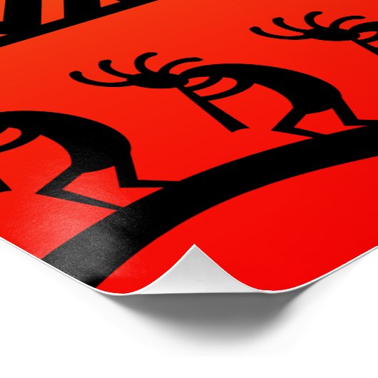 サウスウエストデザートサンセットココペリ ポスター (コーナー)