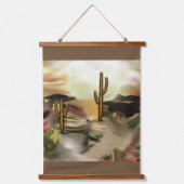 サウスウエストデザートサンライズ抽象芸術アート 吊り下げ型タペストリー (正面)