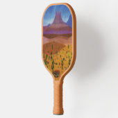 サウスウエストデザートドリームズカラーペンシルスケッチ ピックルボールラケット (左)