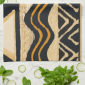 サウスウエストトライバル先住民アメリカデザイン キッチンタオル (折り畳み)