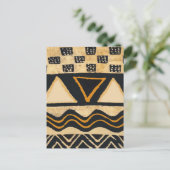 サウスウエストトライバル先住民アメリカデザイン ポストカード (スタンド正面)