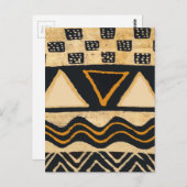 サウスウエストトライバル先住民アメリカデザイン ポストカード (正面/裏面)