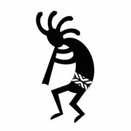 サウスウエストトライバル踊りココペリクリスマスツリー 写真彫刻オーナメント