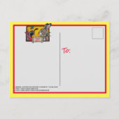 サウスウエストニューメキシコうさぎウワイル砂漠のお土産 ポストカード (裏面)