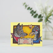 サウスウエストニューメキシココヨーテロードランナー ポストカード (スタンド正面)