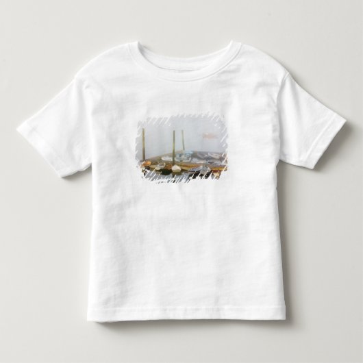 サウスウエストハーバーのモーニングフォグとスキフ トドラーTシャツ (正面)