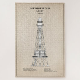 サウスウエストパスライトハウス – ルイジアナ – SBD ジグソーパズル