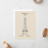 サウスウエストパスライトハウス – ルイジアナ – SBD ノートカード (正面/裏面インサイチュ)