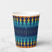 サウスウエストブランケットスタイルサンセットパインズデザイン 紙コップ (右)