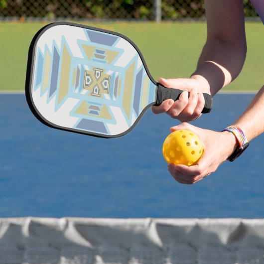 サウスウエストブルースインディアンブランケットアートデザイン ピックルボールラケット (インサイチュ)