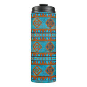 サウスウエストマウンテンピークターコイズパターン タンブラー (正面)