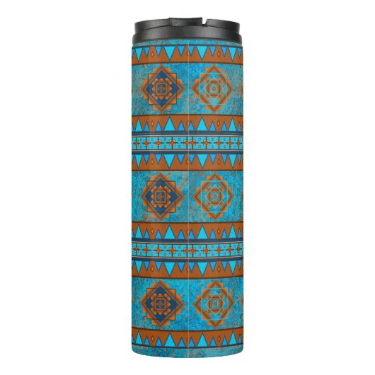 サウスウエストマウンテンピークターコイズパターン タンブラー (裏面)