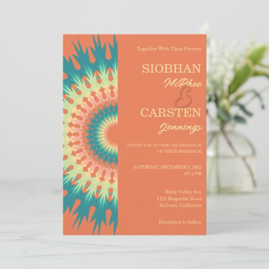 サウスウエストマンダラ結婚式招待状 招待状 (スタンド正面)