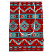 サウスウエストメサスターコイズ&レッド ミディアムペーパーバッグ (裏面)