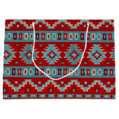 サウスウエストメサスターコイズ&レッド ラージペーパーバッグ (正面)