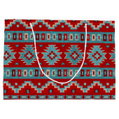 サウスウエストメサスターコイズ&レッド ラージペーパーバッグ (裏面)